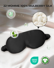 SilkSilky true blackout design blocks light from every angle for focused sleep.