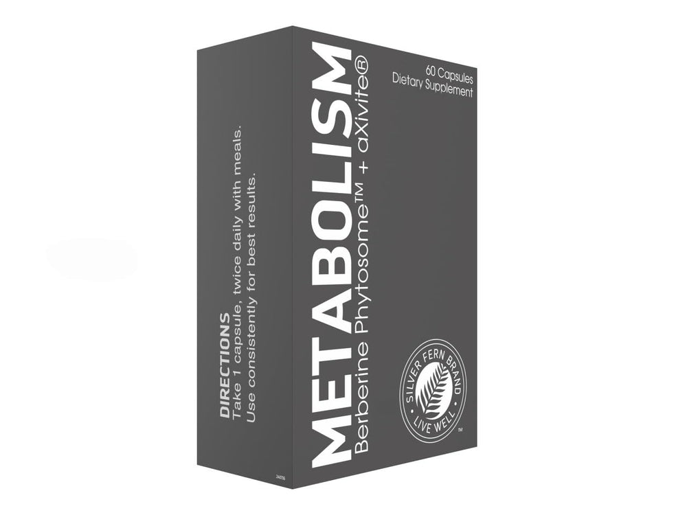 Silver Fern metabolism supplement bottle shown for daily wellness support