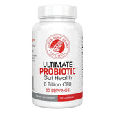 Silver Fern Ultimate Probiotic bottle front showing a shelf-stable, high-quality formula