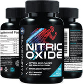 SilverOnyx Extra Strength Nitric Oxide Bottle with bold label for intense workouts