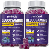 Simhould glucosamine chondroitin gummies bottle front for daily joint support.