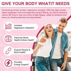 Simhould liposomal magnesium gummies carton signals advanced absorption features.