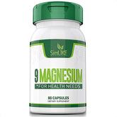 Simlike 9-Form Magnesium bottle showing a broad, high-absorption blend.