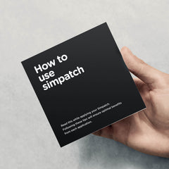 SIMPATCH breathable fabric patch dries quickly while protecting the CGM sensor.