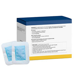 Simple Promise Xitox Foot Pads centered on the foot for calm evenings.