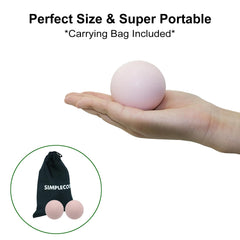 Diámetro de 6 cm ofrece presión localizada para puntos gatillo.