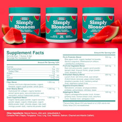 Simply Blossom Watermelon flavor greens drink ready to mix.