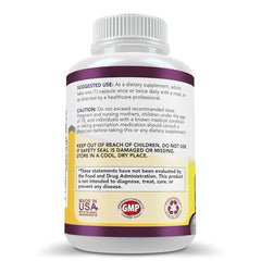 Simply Natures Pure Berberine HCl 500mg label closeup highlighting key ingredients