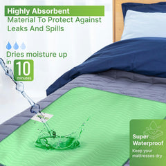 Simply Seniors bed pads 34x36 with soft top surface for comfort.