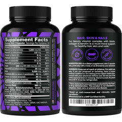 SimplyVital capsules close-up for healthy hair and nails.