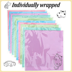 Sinmoe kitty-cat design eyeglasses cloth yellow gentle cleansing for lenses.