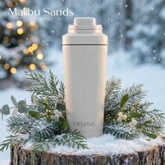 SIPLUSH Paradise Shaker cap twistoff demonstrates leakproof design for travel