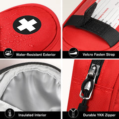 SITHON travel pouch with carabiner clip for quick accessibility