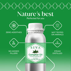 SIVA Camphor oil in diffuser with minty aroma