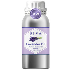 SIVA Organics Lavender Oil bottle closeup for diffusers and skin-friendly massages.