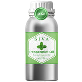 SIVA ORGANICS Peppermint Oil bottle for diffusion and refreshing aroma.