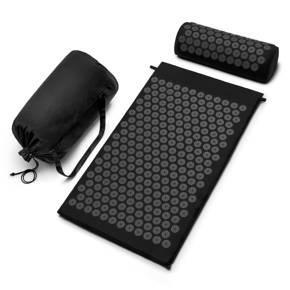 Sivan Health acupressure mat and pillow front view for full-back relief