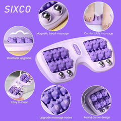 Sixco Foot Massager Roller’s magnetic beads may help promote circulation and comfort.