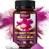 Sizyok bottle pour of red grape resveratrol supports daily energy