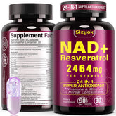 Sizyok NAD+ liposomal bottle for daily energy and focus.