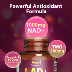 Sizyok TMG 300mg blend shown with absorption features.