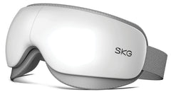 SKG Eye Massager ES500 folded for travel with lightweight fit and foldable design.