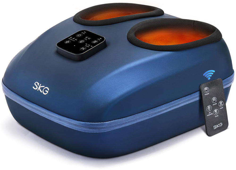 SKG foot massager with remote control for effortless home relief