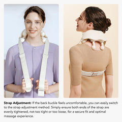 SKG neck massager offers six modes for personalized relief sessions.