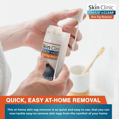 Skin Clinic Freeze 'n Clear precision applicator 3 for stubborn tag treatment.