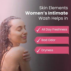 Skin Elements Intimate Wash bottle with chamomile for soothing skin comfort.