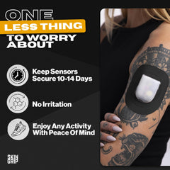 Skin Grip four-way stretch patch enables easy, comfortable application.