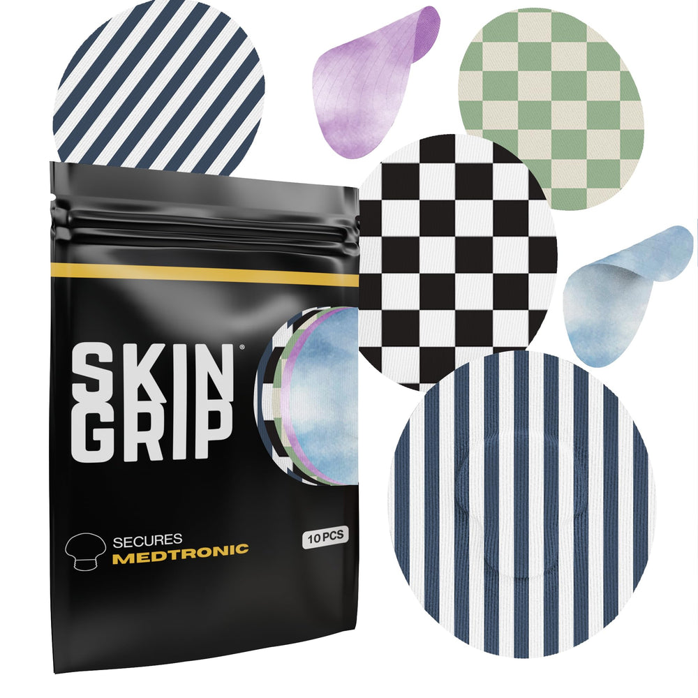Skin Grip CGM patch for Medtronic Guardian stays waterproof for active days.