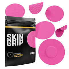 Skin Grip Freestyle Libre 2 sensor cover in pink secures CGM during workouts