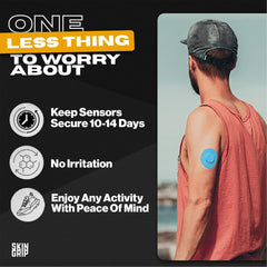 Blue Skin Grip patch with 4 way stretch for comfortable movement