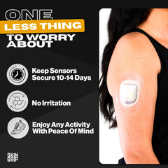 Skin Grip Omnipod patch 4-way stretch for flexible wear.