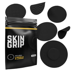 Skin Grip pre-cut adhesive patch securing sensor during activities