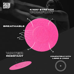 Skin Grip pre-cut patch application provides easy, precise CGM wear