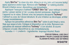 Skin-Tac Adhesive Barrier Wipes prep skin for tacky base before adhesives; latex-free and hypoallergenic.