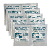 Skin-Tac adhesive wipes in resealable pouch ready for on-the-go skin prep