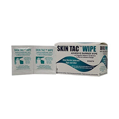 Skin-Tac wipes displaying quilted texture for premium cleansing