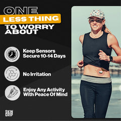 Skin Grip Dexcom G6 patch long-lasting 10-14 days stays on through daily activities.