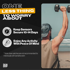 Skin Grip 4-way stretch patch enables flexible wear during activity