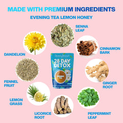 SkinnyBoost natural ingredients label highlighting herbal blend.