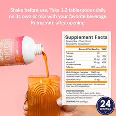 Happy user enjoying smoother skin with SkinnyFit Tropical Mango collagen
