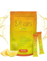 SkinSips Lemon stick-pack for on-the-go hydration with antioxidants