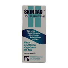 Skintac Skin Tac liquid adhesive bottle provides secure hold for dressings