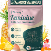 Skiseoy Pineapple Gummies bottle highlighting feminine balance and immune support.