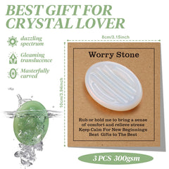 SKLENICE hand-carved worry stone with tactile texture for everyday relaxation.