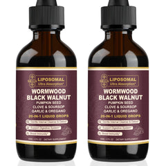 SKLIA 20-in-1 Wormwood Cleanse bottle with high absorption benefits for gut support