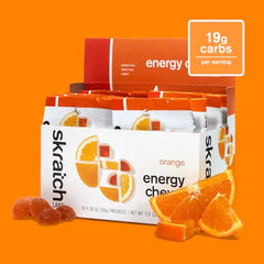 Skratch Labs Energy Chews orange serving ready to fuel runs and rides